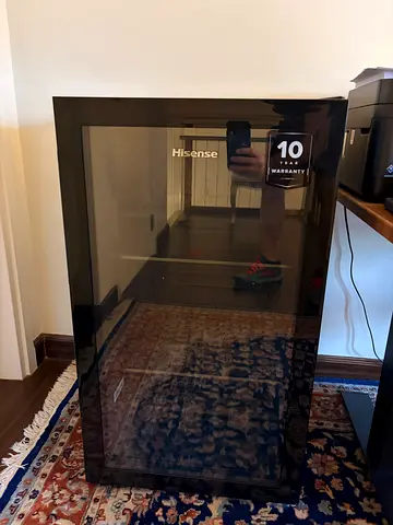 Hisense Mini Display Glass Door Refrigerator - Good Condition