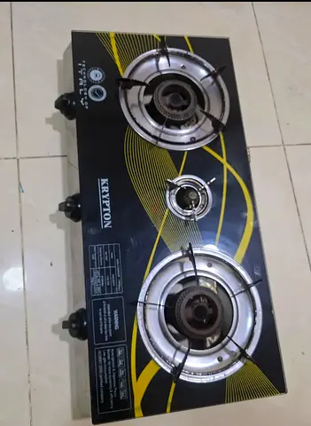 Adnoc Gas Cylinder, geepas glass Stove, hose, regulator