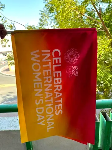 Expo 2020 womens day flags