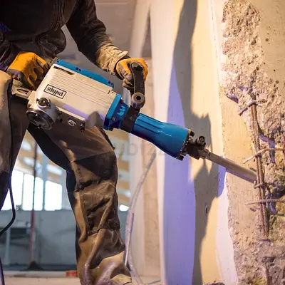 Scheppach AB1600 Demolition Hammer, 1600W, 50J Impact, 2000BPM, SDS-Max, Chisels