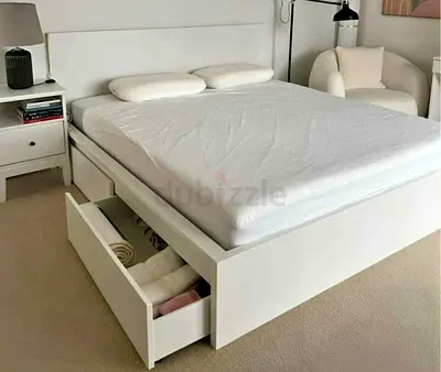 Ikea King size bed with mattress available in perfect condition