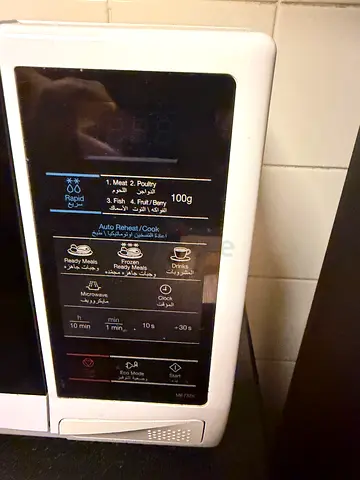 Compact Countertop Microwave Oven - Used, Working