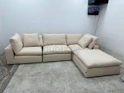 Like new condition marina home Luscious sofa with footstool