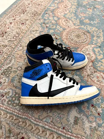 Jordan 1’s: Travis Scott X Fragment Design (used- good condition)
