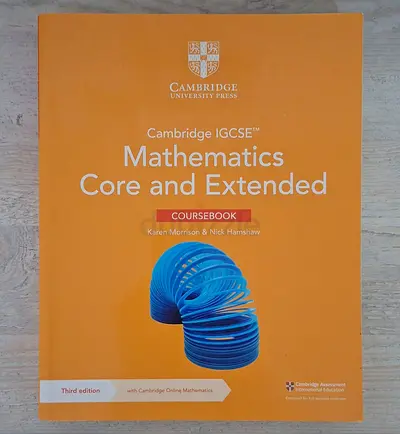 Cambridge IGCSE Mathematics Core  Extended Coursebook (3rd Edition) – Karen Morrison + Online Acces
