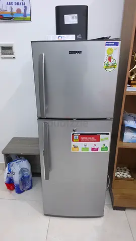 GEEPAS Silver Double-Door Refrigerator and Washing machine- Good condition