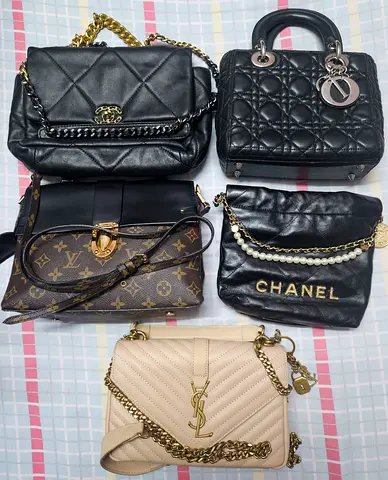 Collection of designer handbags – Chanel, Dior, YSL, Louis Vuitton (used)