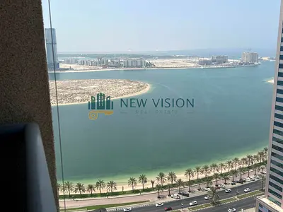 أفخم غرفة وصالة بالقصباء إطلالة بحرية 2 بلكونة باركينج وجيم ومسبح وتكييف مجانا