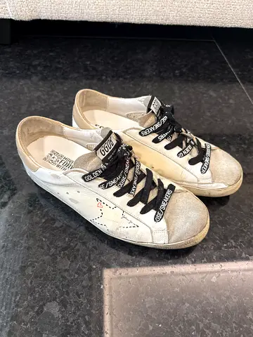 Golden Goose white sneakers, size 40