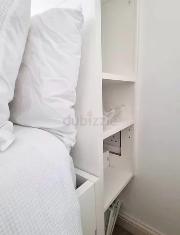 IKEA Brimness Double size bed frame with mattress.