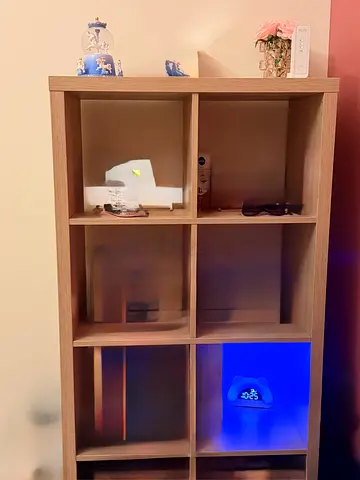 Modern Wooden Cube display