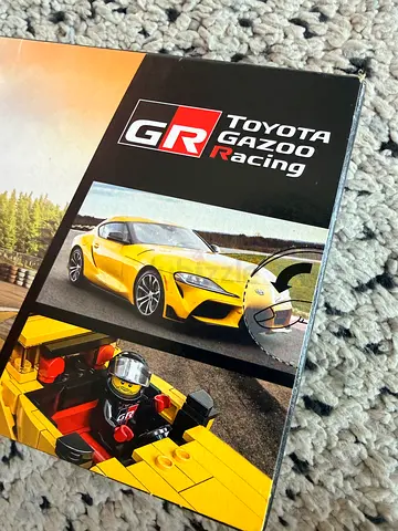 LEGO-style Toyota GR Racing Car Building Set (Yellow) - New/Sealed Box