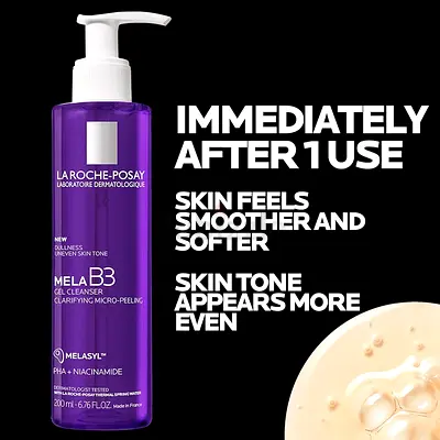 La Roche-Posay Mila B3 Dark Spot Cleanser with Niacinamide for all skin types, 200ml