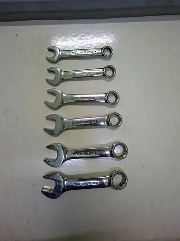 Aviation tool ,Ring combination  spanner set SNAPON USA set of 6