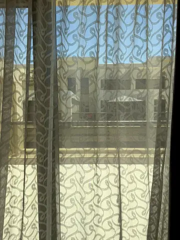 Sheer Patterned Curtain Panel - Light-Filtering
