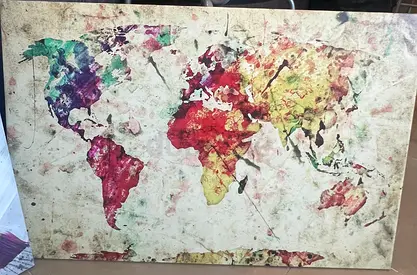 Colorful Vintage-Style Wall Art Canvas