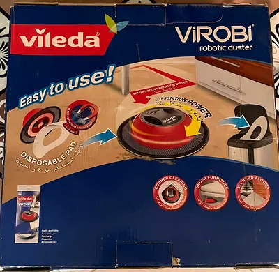 Vileda Virobi Robotic Duster with Disposable Pads - Working Condition