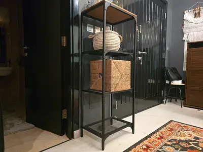 Ikea open shelve industrial style FJALLBO