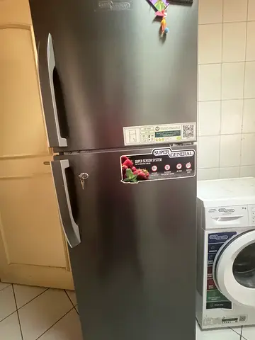 Super general Double-door Refrigerator in excellent Condition - Grey/Steel Finished - OCT 2023 Pdate