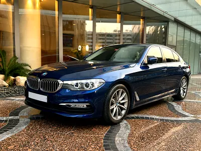 BMW 520i 2019 GCC Specs | Mediterranean Blue | Beige Leather