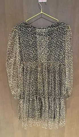 ZARA kids girls cheetah print dress size 13-14