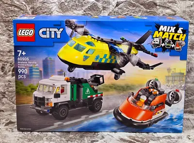 LEGO® City Airplane, Service Truck  Hovercraft Remix 60505 (990 pcs)