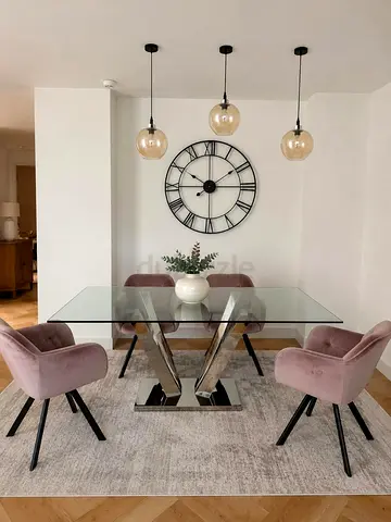 Glass Dining Table - 6 Seater - chairs NOT included