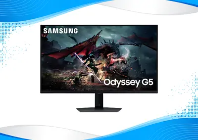 Samsung 27 Inch Monitor Odyssey G5 (G50D), QHD, 165Hz, Gaming Monitor LS27DG502EUX