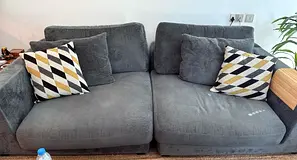 Grey 3-seater Sofa - Chattels More Kayala