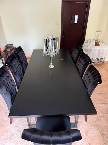 Dining table with 8 chairs