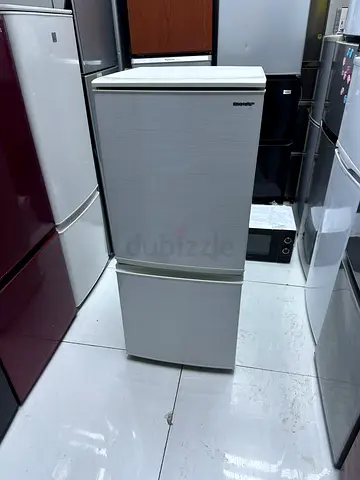 Small fridge double door bottom freezer made in Japan