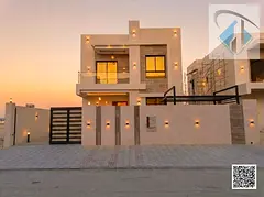 Modern villa for rent in Al Yasmin, ready to move in, close to the park and all services.