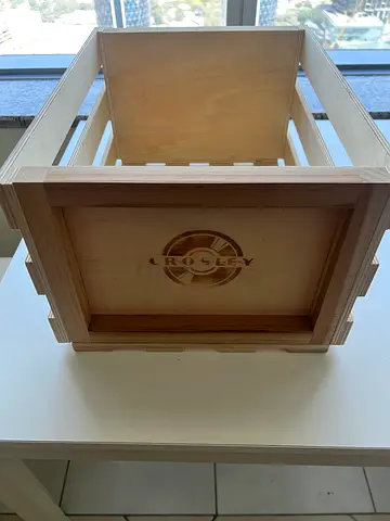 Crosley Record Storage Crate natural