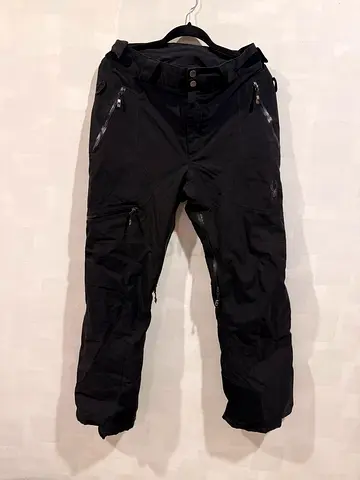 Black Mens Ski/Snow Pants - Waterproof, Insulated, Size M-L
