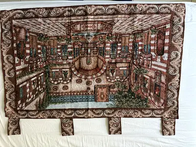 New piece, Decorative Middle Eastern-Style Area Rug / Wall Hanging - new Condition