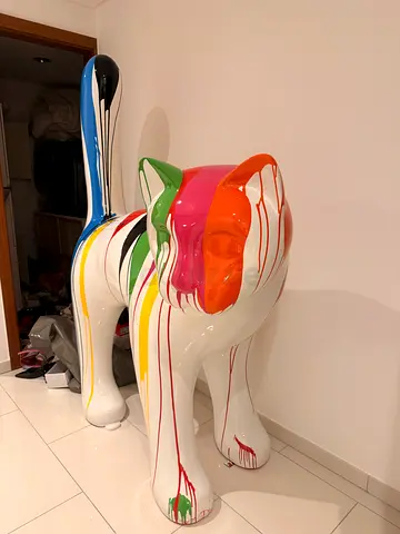 Colorful Modern Elephant Sculpture - Decorative Collectible