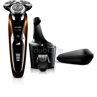 Philips Series 9000 Electric Shaver with Cleaning Dock and Travel Case - Used