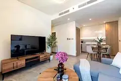 Furnished 2BR Apartment | Peninsula One | Balcony &amp; Canal/Downtown Views