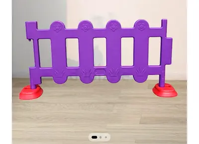 Portable Plastic Baby Safety Gate / Playpen Panel - Purple