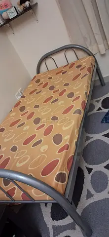 Single Metal Bed Frame with Mattress - Good Condition