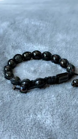 Black Beaded Bracelet
