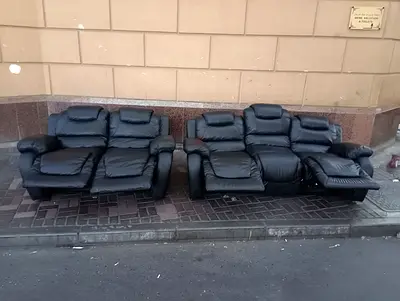 Sofa Recliner Leather 5 Seater