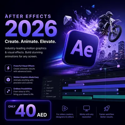 Adobe After Effects 2026 (Creative Motion Graphics  VFX)