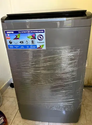 Geepas Fully Automatic Top Load Washing Machine - 8kg (Grey) - Good Condition