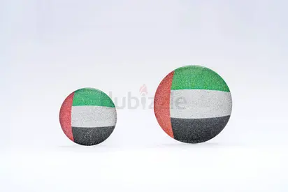 Premium Glitter UAE Flag Glitter Fridge Magnets (30mm  40mm)
