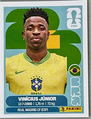 Rare Vinicius jr panini 2026 World Cup sticker
