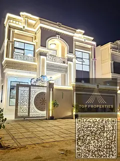 Classic independent villa for sale in Al Helio 1 - stone facade and ultra super luxury finishes, inc