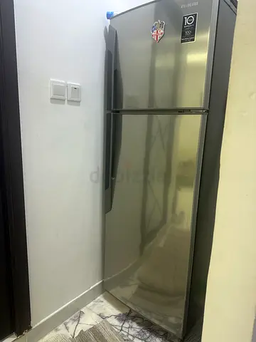 Nikai Top Freezer Refrigerator - Stainless Steel, Good Condition