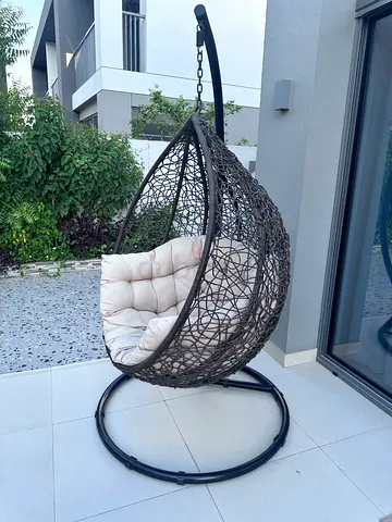 Hanging Egg Chair with Cushion - Outdoor Patio Swing
