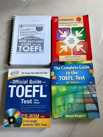 TOEFL Preparation Books Bundle – ETS Official Guide, Longman  More – unused